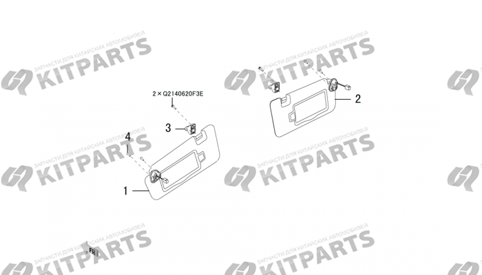 Солнце защитные козырьки Haval H2