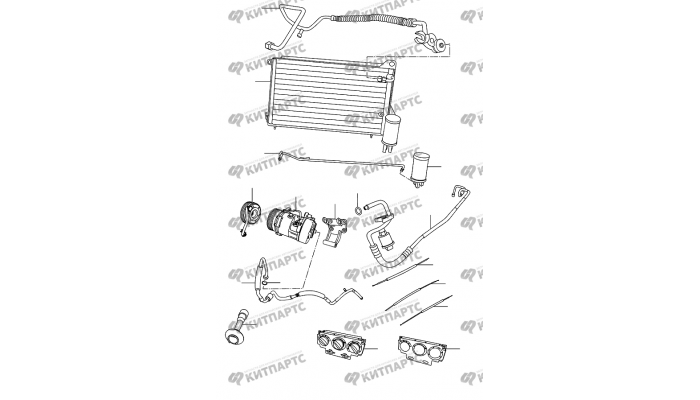 Радиатор кондиционера Chery Amulet (A15)