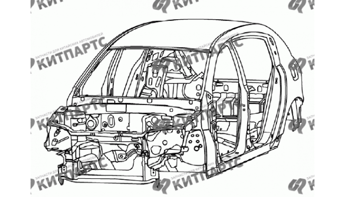 Кузов в сборе (хетчбэк) Geely