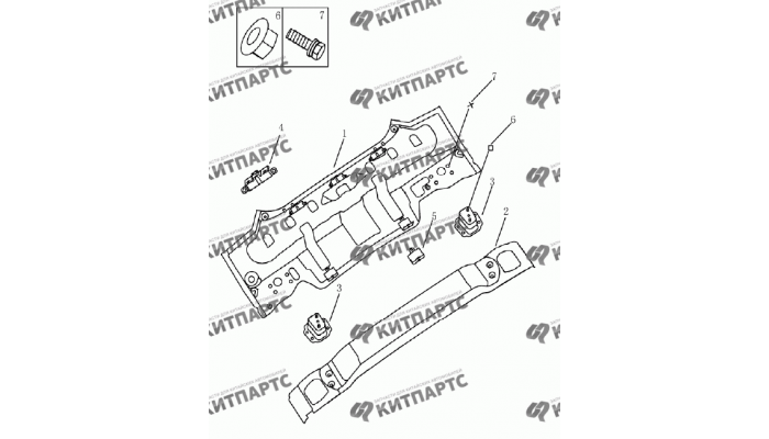 Панель задняя (седан) Geely