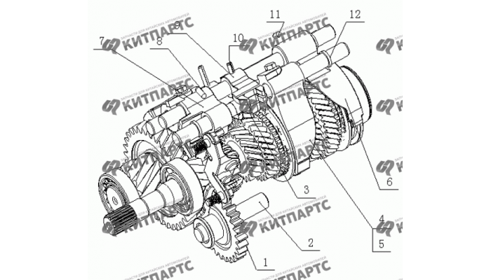 Вилки переключения передач Geely MK